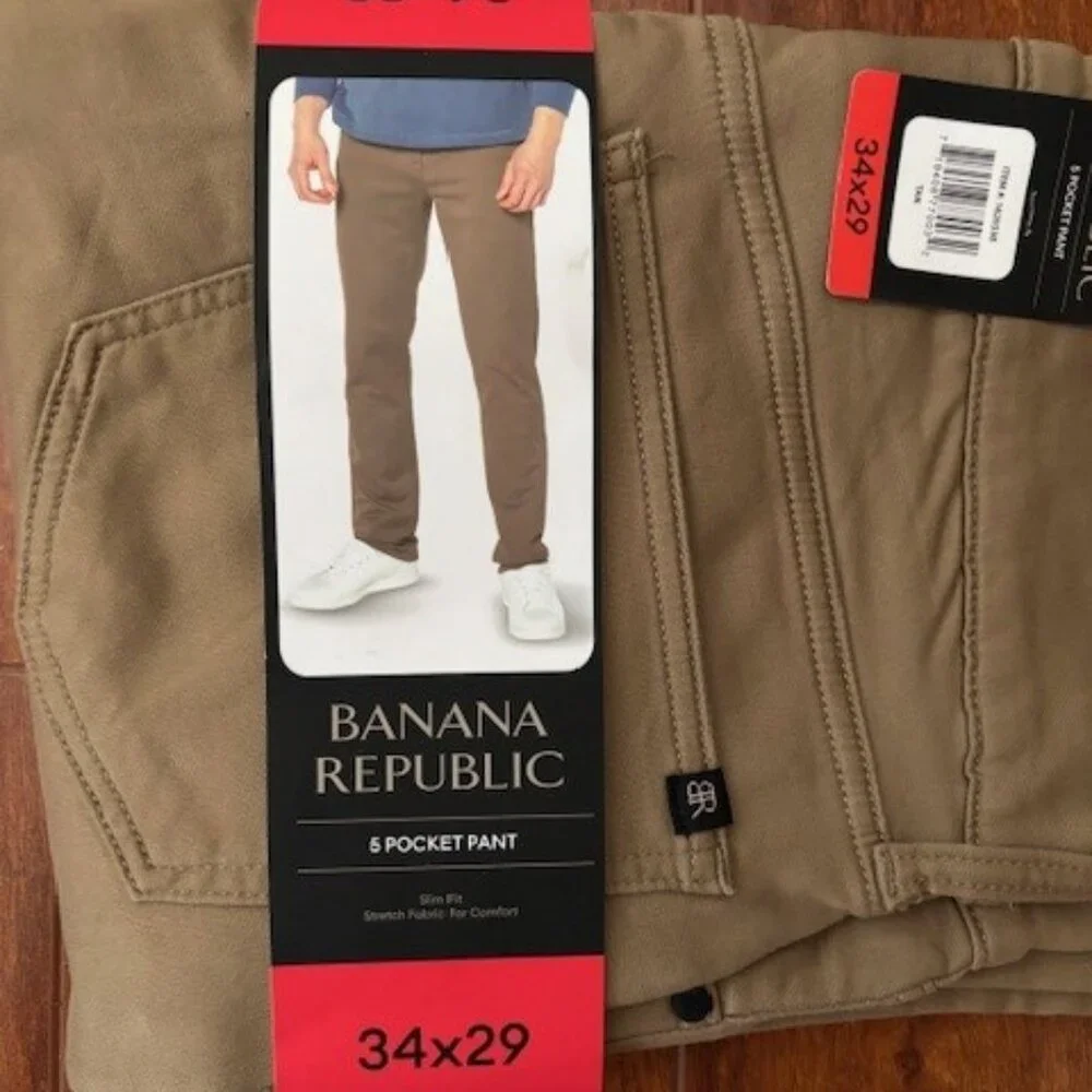 Banana Republic 5 pocket Slim Pants 34x29